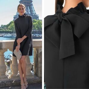 ⭐️Tuckernuck Pomander Place Black Daphne Dress LBD Bow Back⭐️